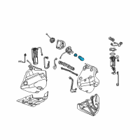 OEM Cadillac XLR Filler Hose Diagram - 15814859