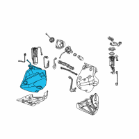 OEM 2009 Cadillac XLR Tank Asm-Fuel Diagram - 25899601