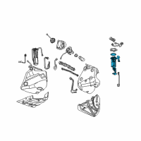 OEM Cadillac XLR Fuel Tank Fuel Pump Module Kit (W/O Fuel Level Sensor) Diagram - 19354814