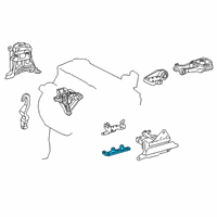 OEM 2020 Lexus UX200 Bracket, Engine MOUN Diagram - 12325-F2010