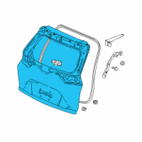 OEM Honda CR-V Tailgate Diagram - 68100-TLA-A00ZZ