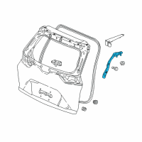 OEM 2018 Honda CR-V Hinge, Passenger Side Tailgate Diagram - 68210-TLA-A01ZZ