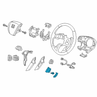 OEM Honda Odyssey Switch Assy., Multi Information *NH658L* (DJ INTERIOR SILVER) Diagram - 35875-TK8-A01ZA