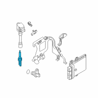 OEM 2014 Nissan Rogue Select Spark Plug Diagram - 22401-JA01B