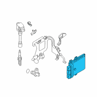 OEM 2007 Nissan Altima Engine Control Module Diagram - 23710-JA10A