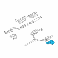 OEM 2010 Hyundai Sonata Protector-Heat Rear, LH Diagram - 28793-3K000