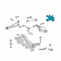 OEM 2010 Lexus HS250h Carrier Sub-Assy, Rear Axle, RH Diagram - 42304-72010