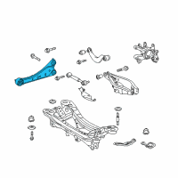 OEM 2014 Lexus CT200h Arm Assy, Trailing, Rear Diagram - 48760-12010