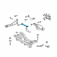 OEM 2011 Lexus HS250h Rear Suspension Control Arm Assembly, No.1 Diagram - 48710-12270