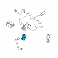 OEM 1998 Infiniti QX4 Exhaust Gas RECIRCULATION Valve Diagram - 14710-1W601