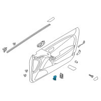 OEM Hyundai Genesis Coupe Switch Assembly-Folding Outsideide Mirror Diagram - 93573-2M310-4X