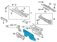 OEM 2020 Toyota RAV4 Dash Panel Diagram - 55101-0R120