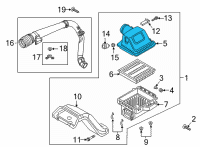 OEM 2020 Ford F-150 Upper Cover Diagram - JL3Z-9661-C