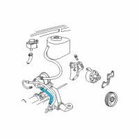 OEM 2007 Dodge Caravan Line-Power Steering Return Diagram - 4743285AF