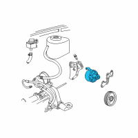 OEM 2003 Chrysler Voyager Power Steering Pump Diagram - 4743969AC