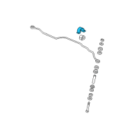OEM 1998 Chevrolet Malibu Stabilizer Bar Bracket Diagram - 22660396