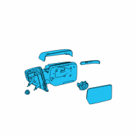 OEM 2014 Ford F-150 Mirror Outside Diagram - BL3Z-17683-HAPTM