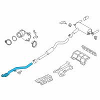 OEM BMW 335i GT xDrive Front And Intermediate Silencers Diagram - 18-30-8-608-753