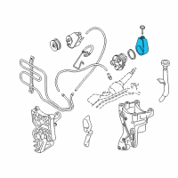 OEM 1998 GMC Jimmy Reservoir Kit, P/S Fluid Diagram - 26046753