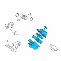 OEM 2011 Lexus RX450h Cleaner Assy, Air W/Element Diagram - 17700-31792