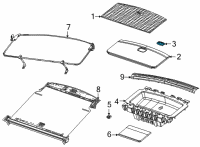 OEM Jeep Latch Release Diagram - 6SB59TX7AB