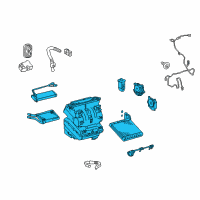 OEM 2010 Toyota Prius Evaporator Assembly Diagram - 87050-47150