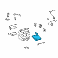 OEM 2015 Toyota Prius Evaporator Core Diagram - 88501-47051