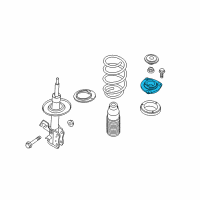 OEM 2012 Nissan Sentra Strut Mounting Insulator Assembly Diagram - 54320-ET00A