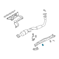 OEM Jeep Liberty Hanger-Exhaust Diagram - 52128686AB