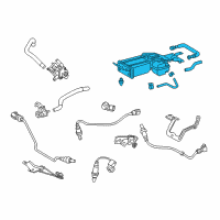 OEM 2014 Lexus RX450h Charcoal Canister Assembly Diagram - 77740-48140