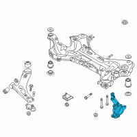OEM 2015 Kia Sportage Front Axle Knuckle Left Diagram - 517153W500