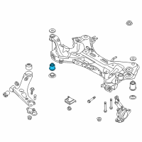 OEM Hyundai Tucson Bushing-Crossmember Mounting Diagram - 62485-2S600