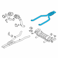 OEM 2022 BMW 750i xDrive Front Silencer Diagram - 18-30-8-649-960