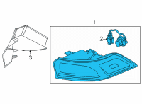 OEM Kia Carnival Lamp Assembly-Rear Comb Diagram - 92401R0110