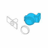 OEM 2020 BMW i8 Painted Ultrasonic Transducer Diagram - 66-20-2-409-650