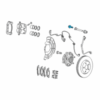 OEM Jeep Grand Cherokee Bolt-Brake Guide Diagram - 5093355AC