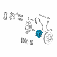 OEM Jeep Front Hub And Bearing Diagram - 52089434AE