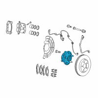 OEM 2008 Jeep Grand Cherokee Front Hub And Bearing Diagram - 52089434AE