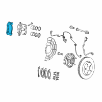 OEM 2007 Jeep Grand Cherokee Adapter-Disc Brake CALIPER Diagram - 5143699AC