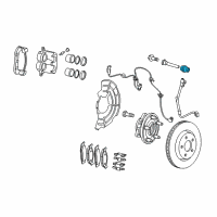 OEM 2010 Jeep Commander Boot-Disc Brake CALIPER Pin Diagram - 5103112AA
