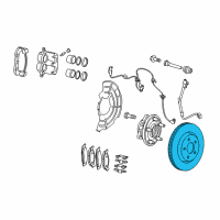 OEM 2007 Jeep Commander Front Brake Rotor Diagram - 52089269AB