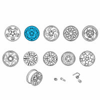 OEM 1998 Ford Ranger Alloy Wheels Diagram - F87Z1007JA