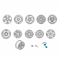 OEM 2011 Ford Explorer Lock Set Diagram - F5TZ-1A043-A