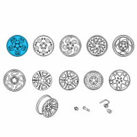 OEM 1999 Ford Ranger Alloy Wheels Diagram - F67Z1007MA