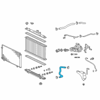 OEM 2011 Toyota Sienna Lower Hose Diagram - 16572-0V050