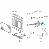 OEM 2013 Scion tC Water Pump Assembly Gasket Diagram - 16326-36010