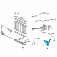 OEM 2012 Lexus RX450h Tank Assy, Radiator Reserve Diagram - 16470-0P040