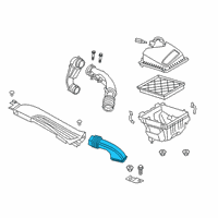 OEM 2021 Ford Escape TUBE - AIR CLEANER INTAKE Diagram - LX6Z-9C675-B