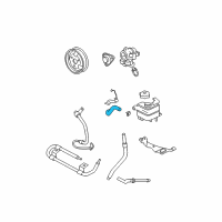 OEM Mercury Return Hose Diagram - 1L2Z-3691-AA