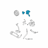 OEM 2008 Ford Ranger Power Steering Pump Diagram - 5L2Z-3A674-BARM